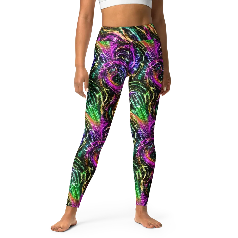 Liquid Riot on Yoga Leggings — Front
