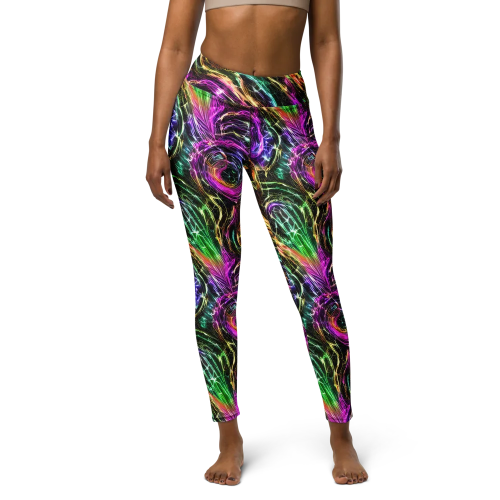 Liquid Riot on Yoga Leggings — Front