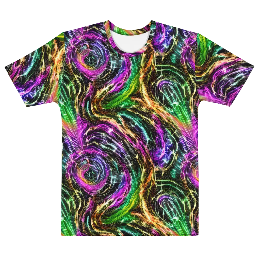 Liquid Riot on Men's Cotton Crew Neck T-Shirt — Front