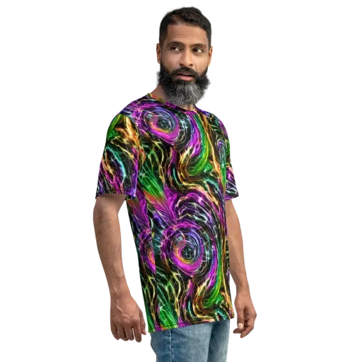 Liquid Riot on a Men's Crew Neck T-Shirt