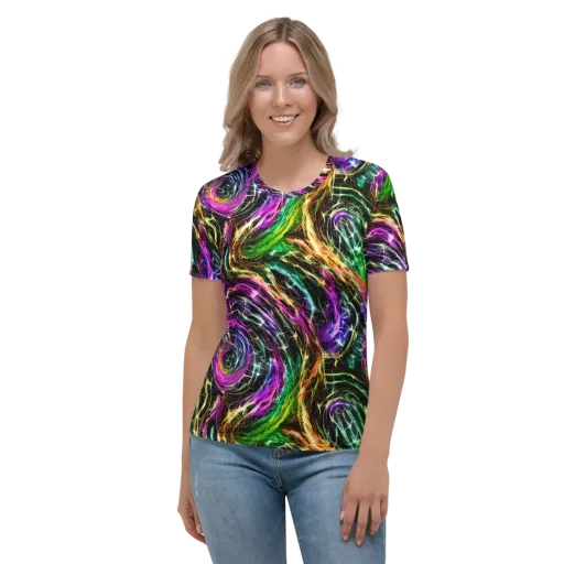 Liquid Riot on a Women's Crew Neck T-Shirt