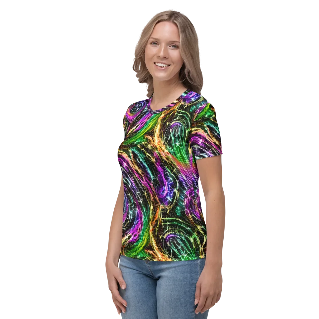 Liquid Riot on Women's Crew Neck T-Shirt — Left