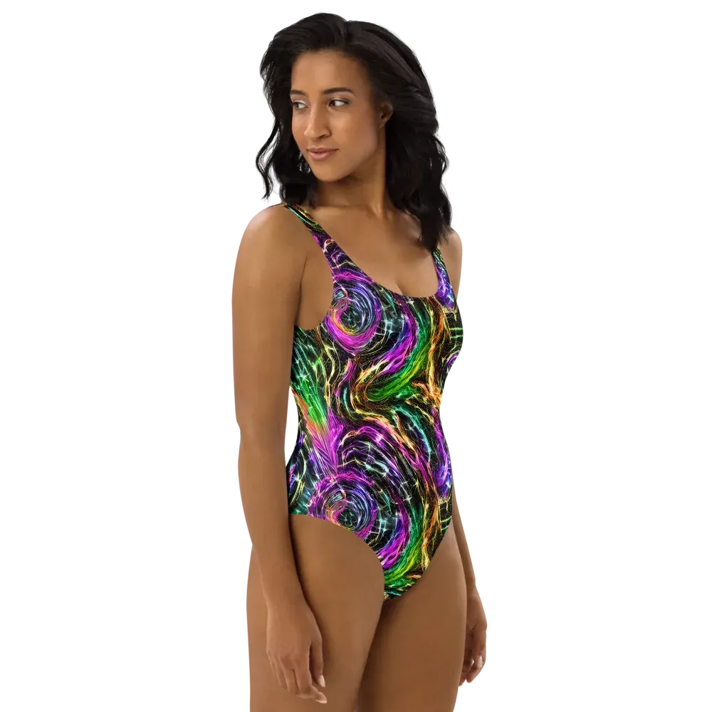 Liquid Riot on One-Piece Swimsuit — Right