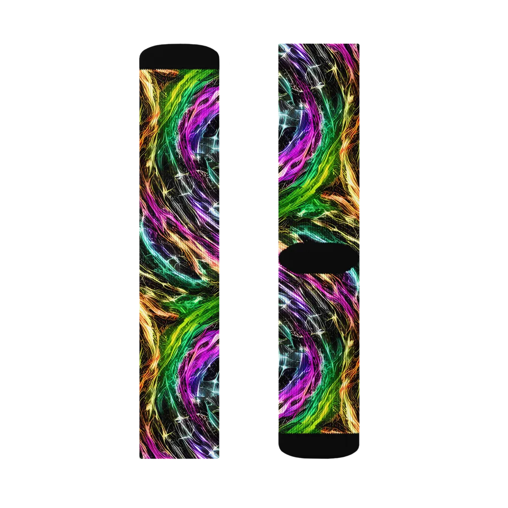 Liquid Riot on Socks — Left Sock