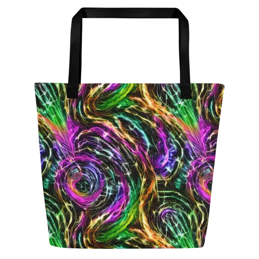 Liquid Riot on a Large Tote Bag W/ Pocket