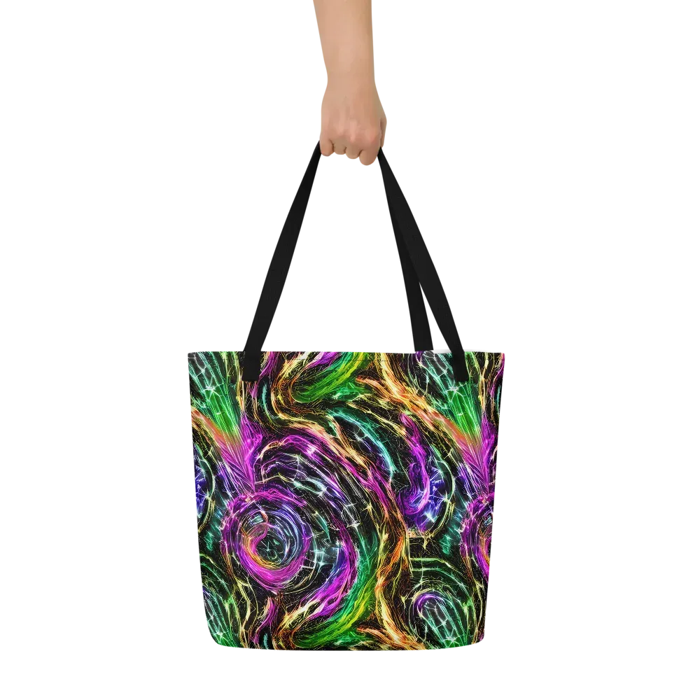 Liquid Riot on Large Tote Bag W/ Pocket — Front