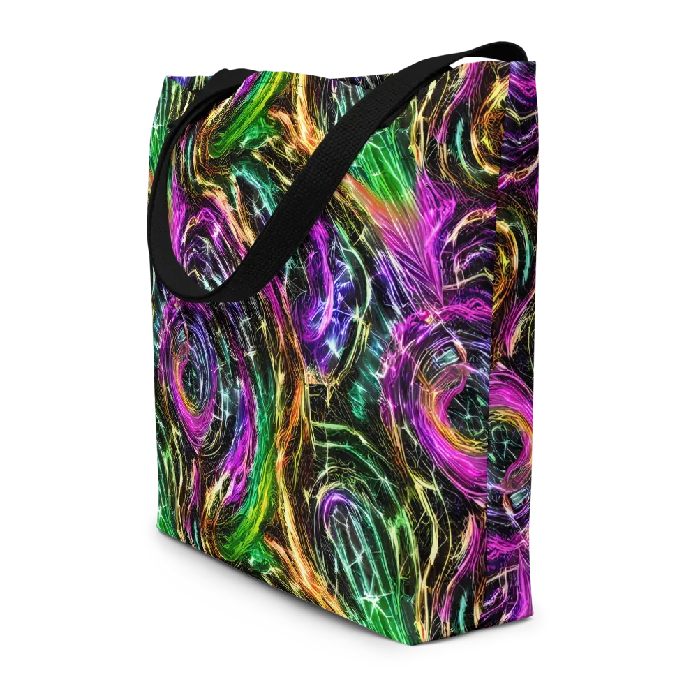 Liquid Riot on Large Tote Bag W/ Pocket — Front
