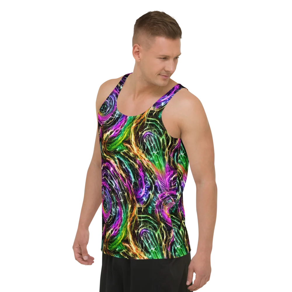 Liquid Riot on Men's Tank Top — Left Front