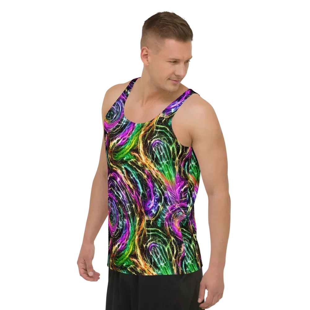 Liquid Riot on Men's Tank Top — Left Front