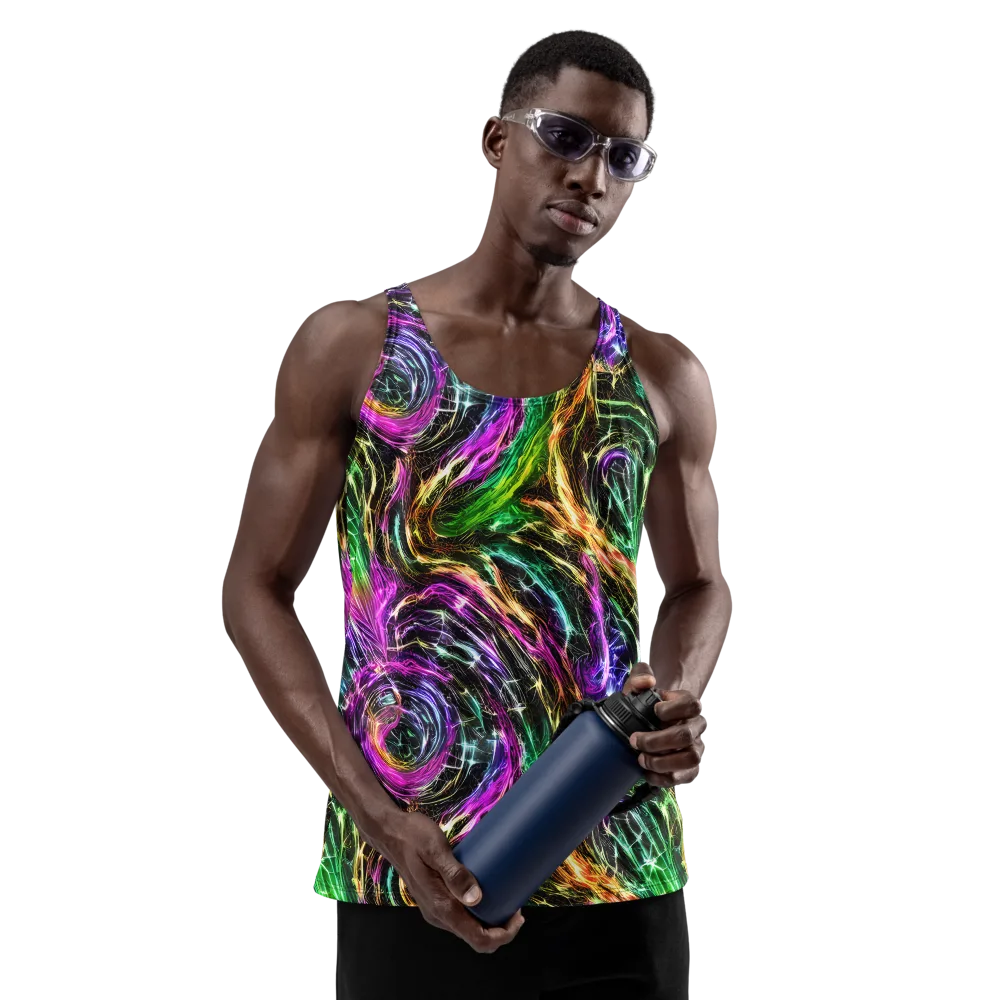 Liquid Riot on Men's Tank Top — Front