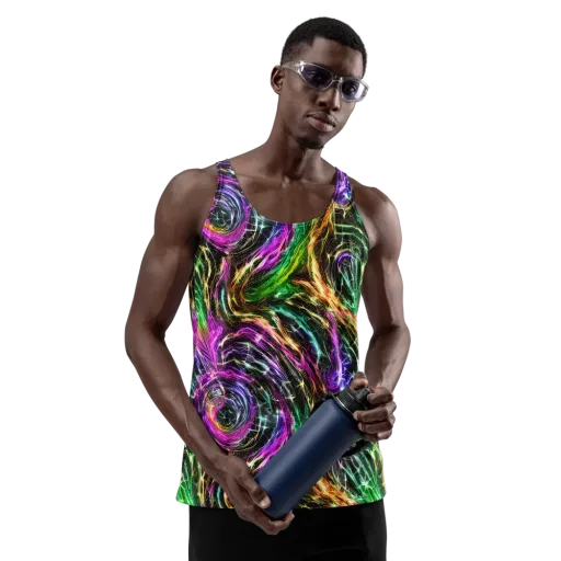 Liquid Riot on a Men's Tank Top