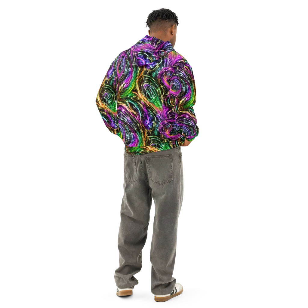 Liquid Riot on Cotton Hoodie — Back