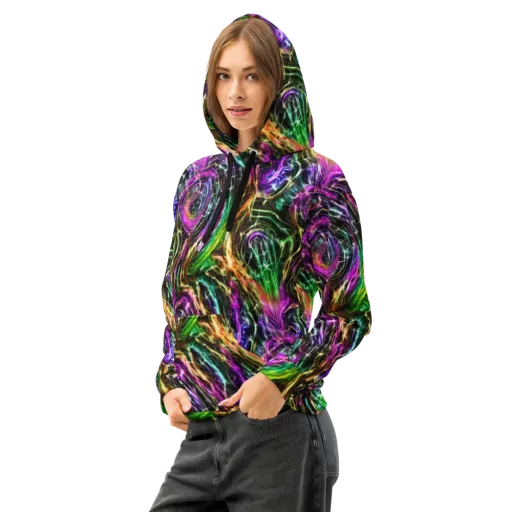 Liquid Riot on a Cotton Hoodie