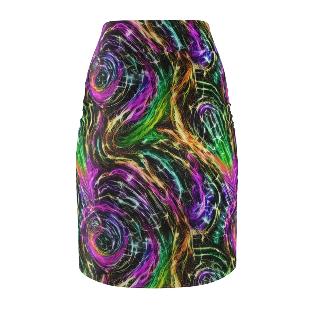 Liquid Riot on Pencil Skirt — Back