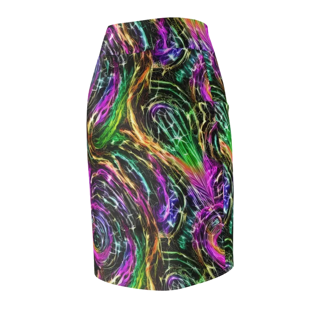 Liquid Riot on Pencil Skirt — Back Side