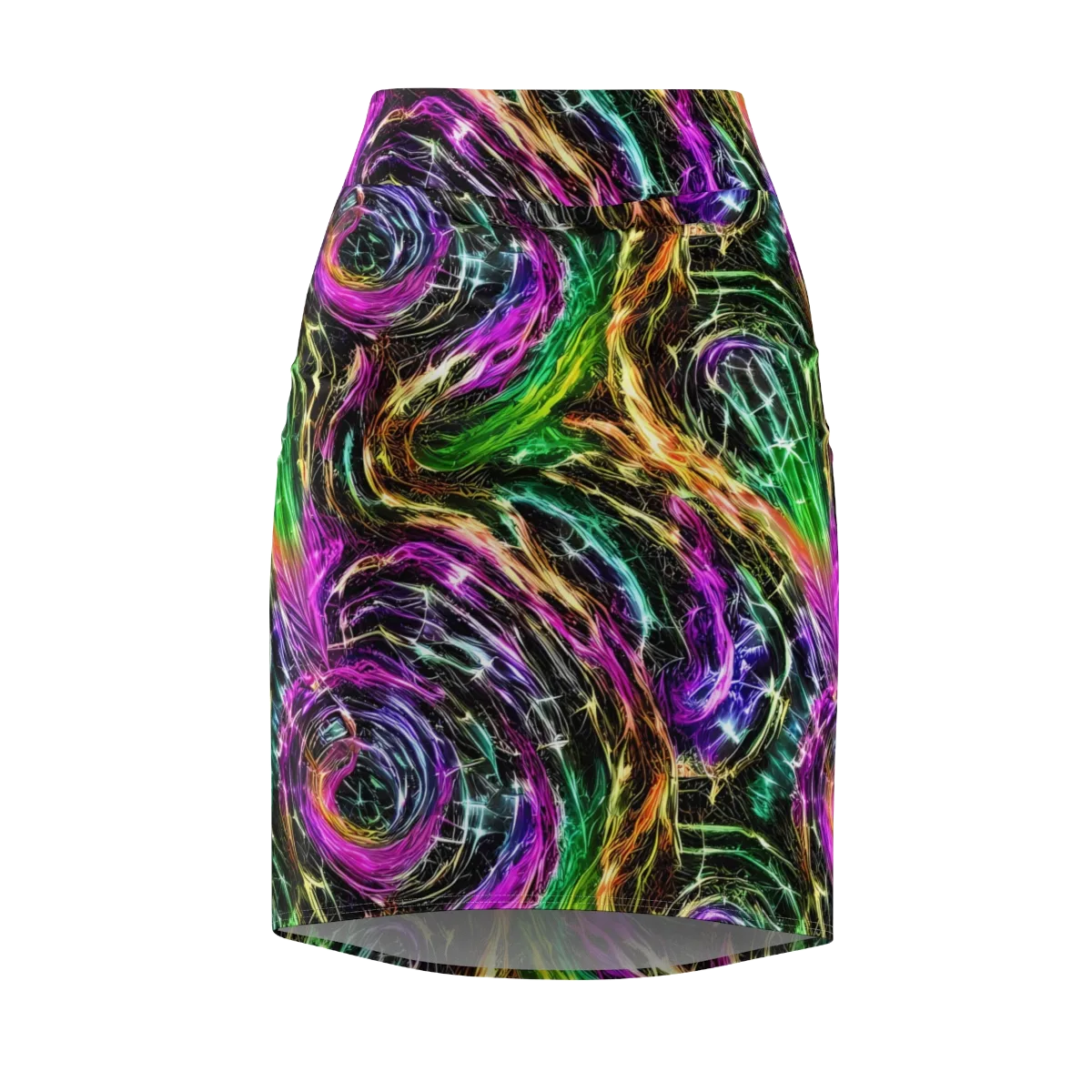 Liquid Riot on Pencil Skirt — Front