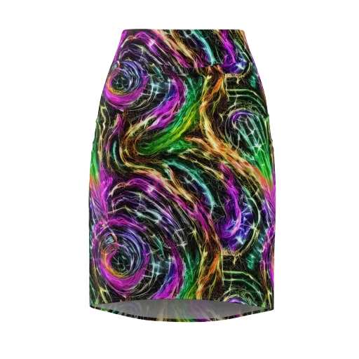 Liquid Riot on a Pencil Skirt