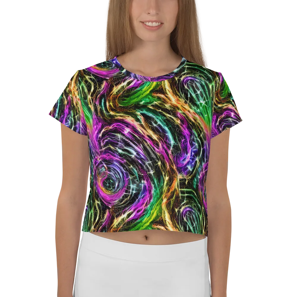 Liquid Riot on Crop Tee — Front