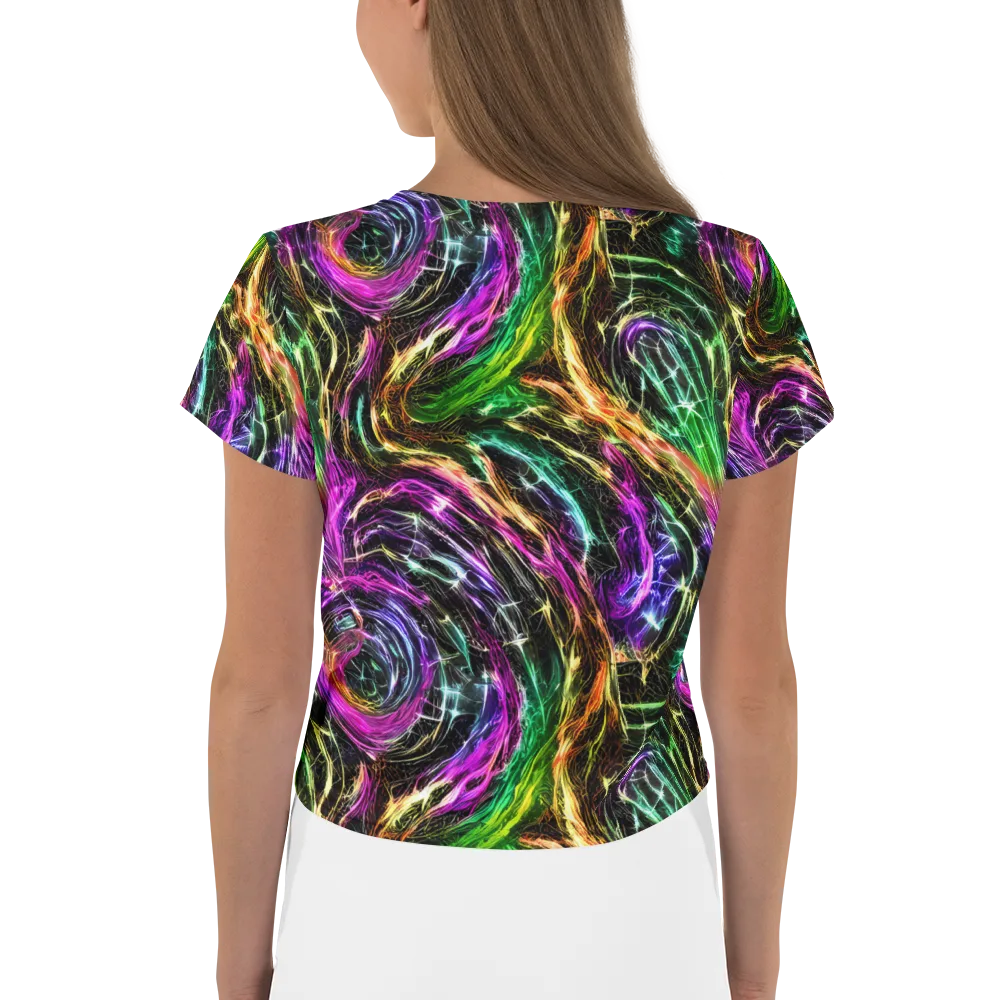 Liquid Riot on Crop Tee — Back