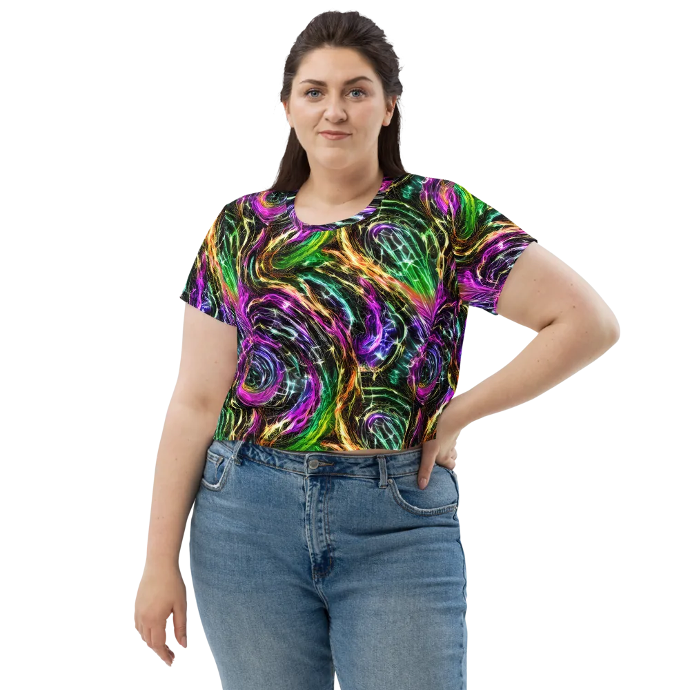 Liquid Riot on Crop Tee — Front