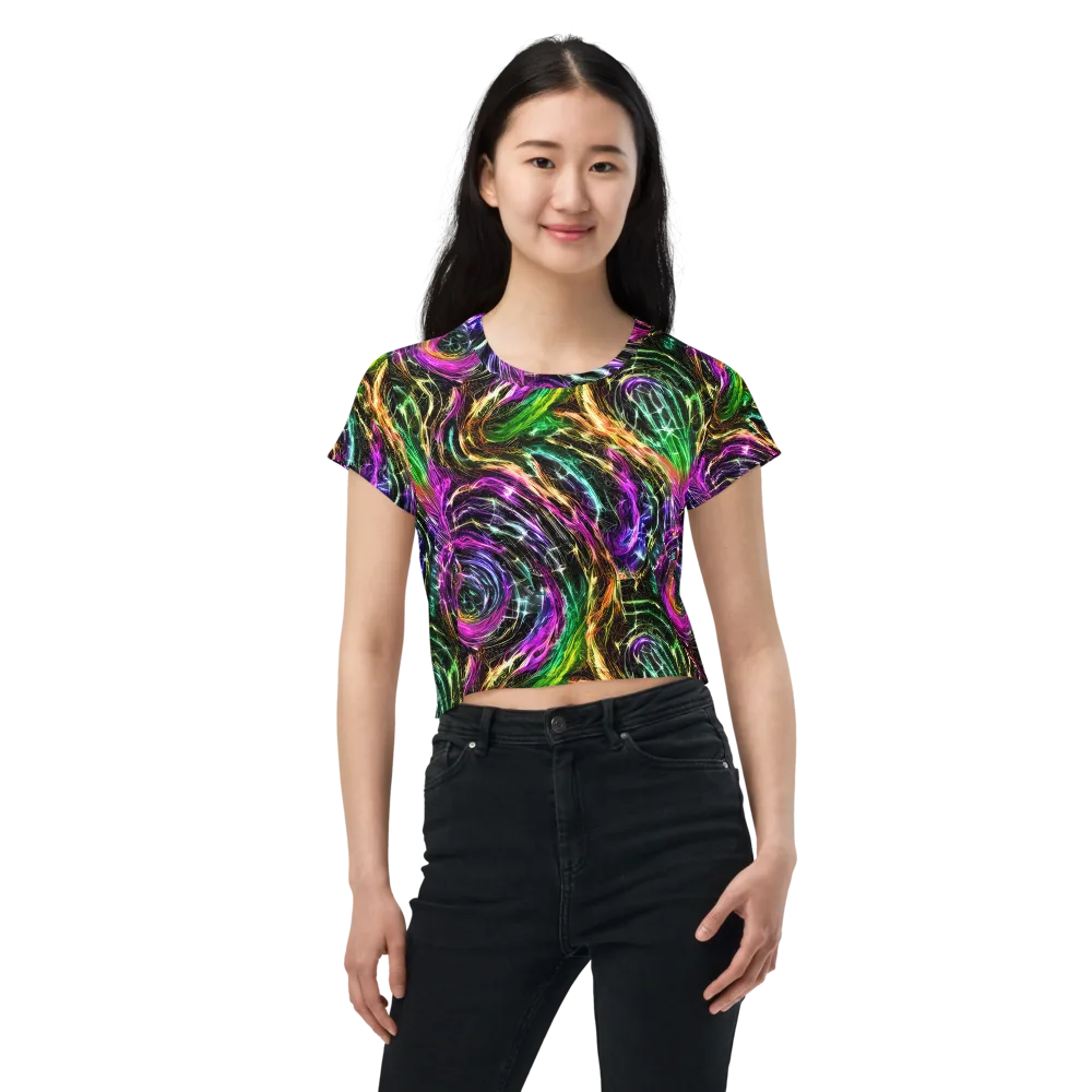 Liquid Riot on Crop Tee — Front