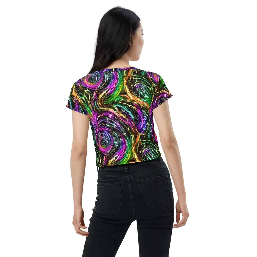 Liquid Riot on Crop Tee — Back