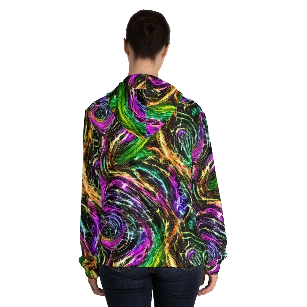 Liquid Riot on Women's Full-Zip Hoodie — Back On Person