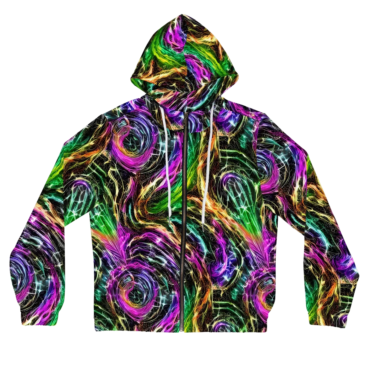 Liquid Riot on Women's Full-Zip Hoodie — Front