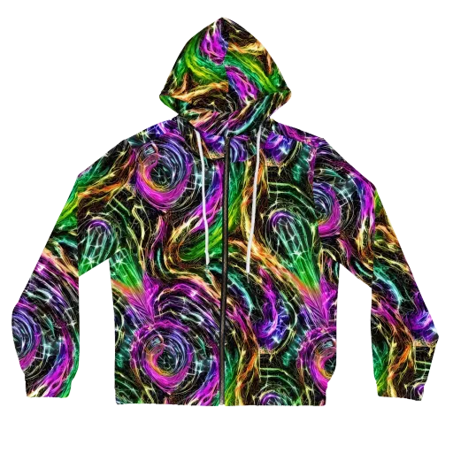 Liquid Riot on a Women's Full-Zip Hoodie