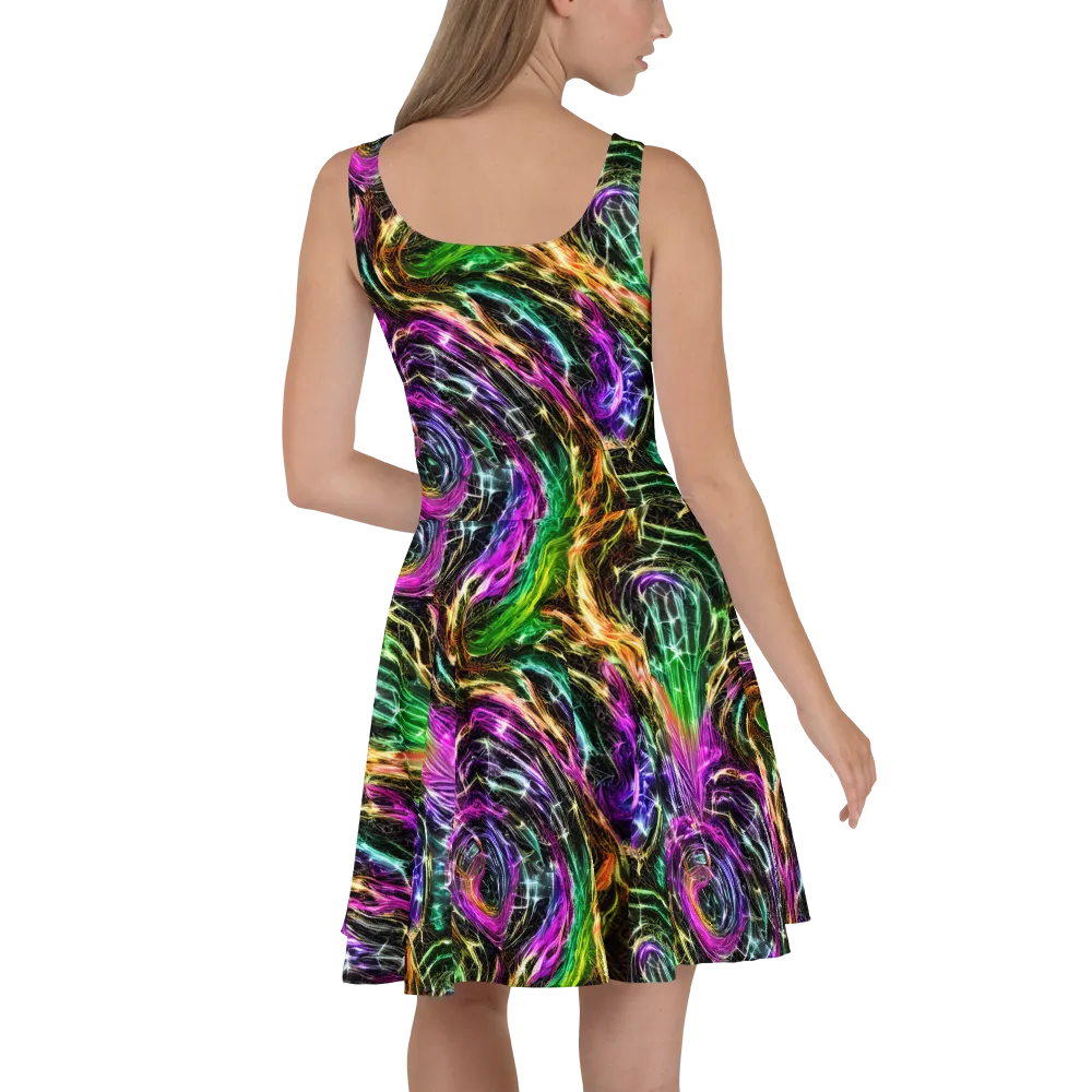 Liquid Riot on Skater Dress — Back