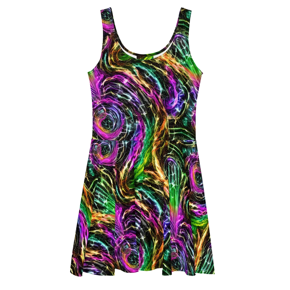 Liquid Riot on Skater Dress — Front