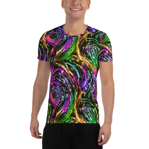Liquid Riot on a Men's Athletic T-Shirt