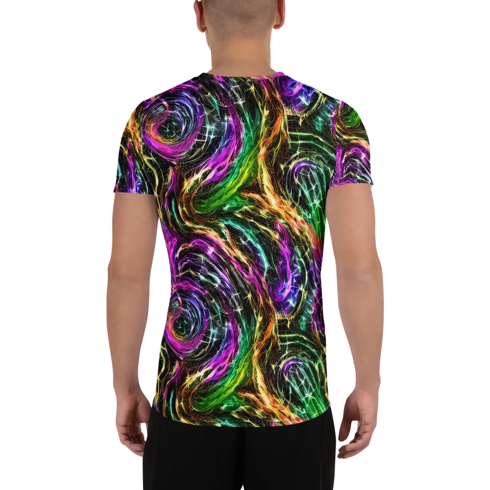 Liquid Riot on Men's Athletic T-Shirt — Back