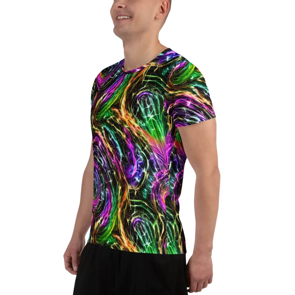 Liquid Riot on Men's Athletic T-Shirt — Left