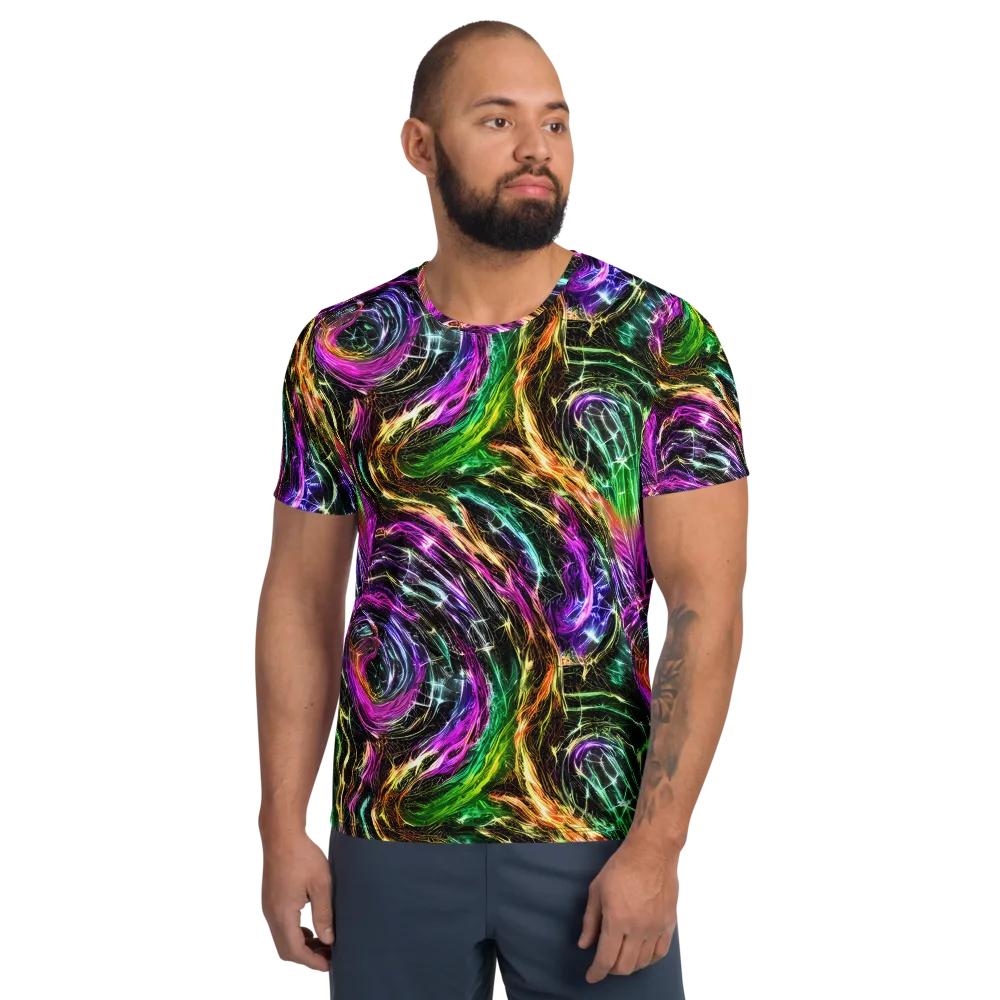 Liquid Riot on Men's Athletic T-Shirt — Front