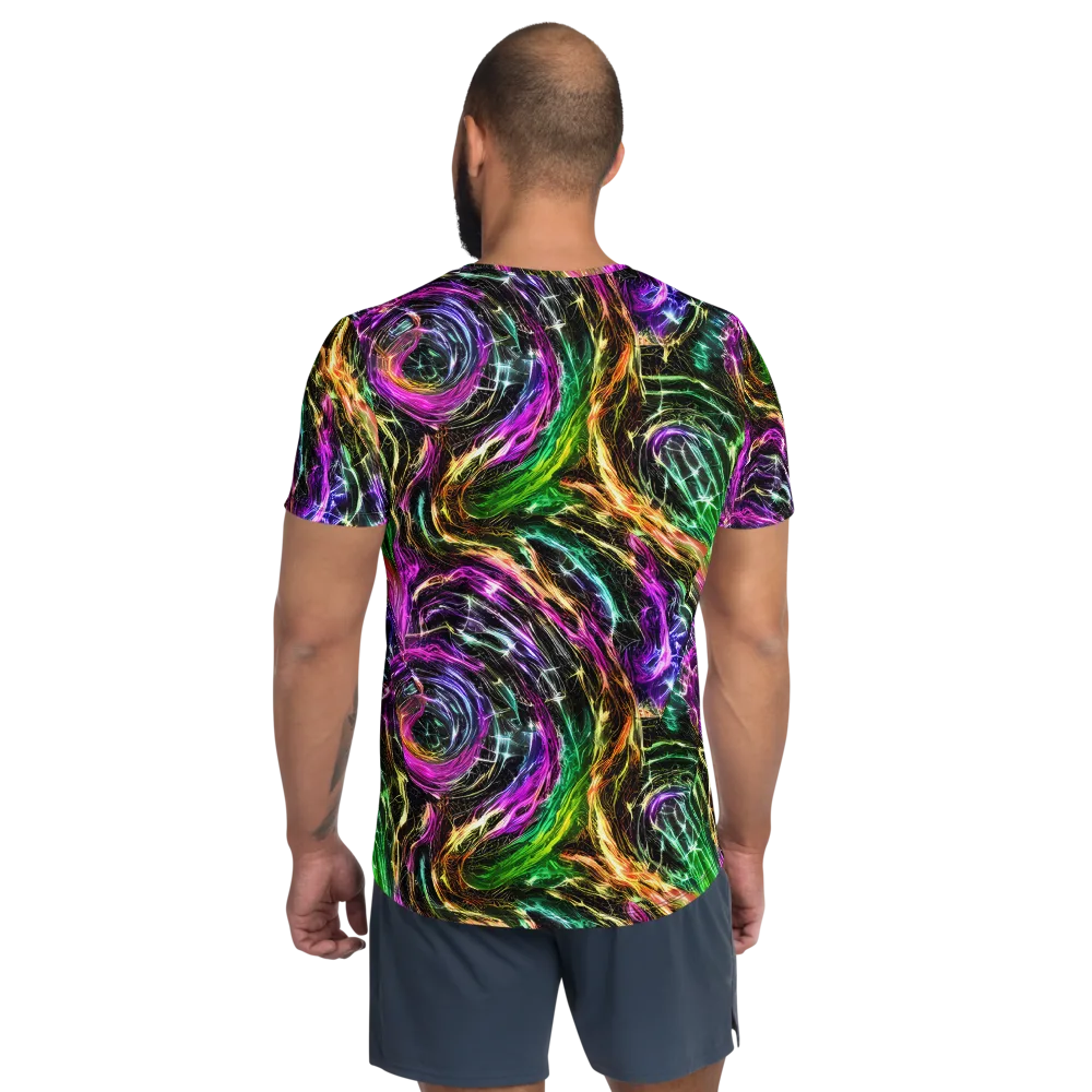 Liquid Riot on Men's Athletic T-Shirt — Back