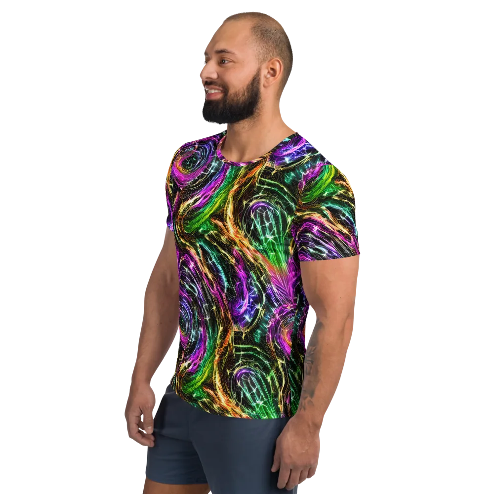 Liquid Riot on Men's Athletic T-Shirt — Left