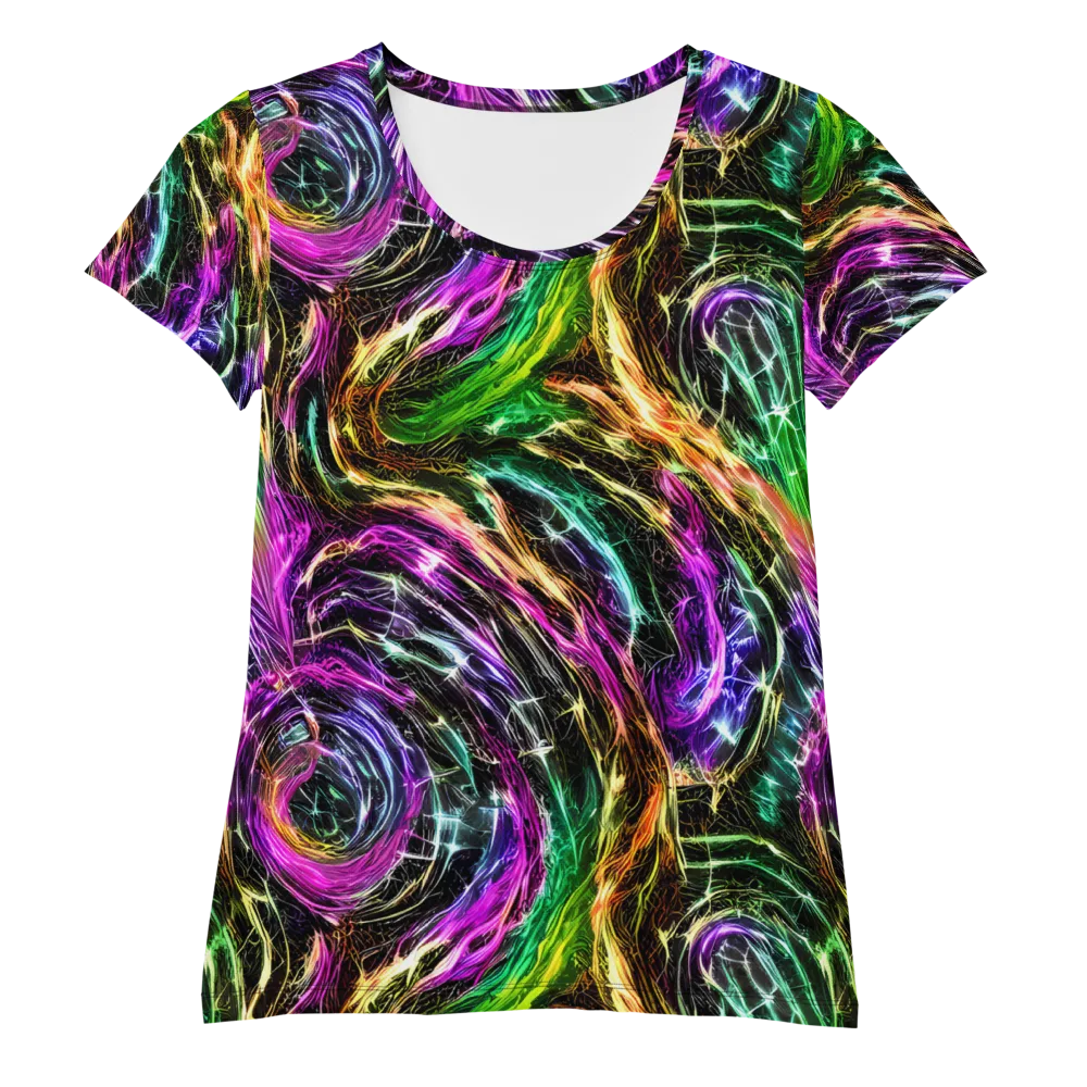 Liquid Riot on Women's Athletic T-Shirt — Front