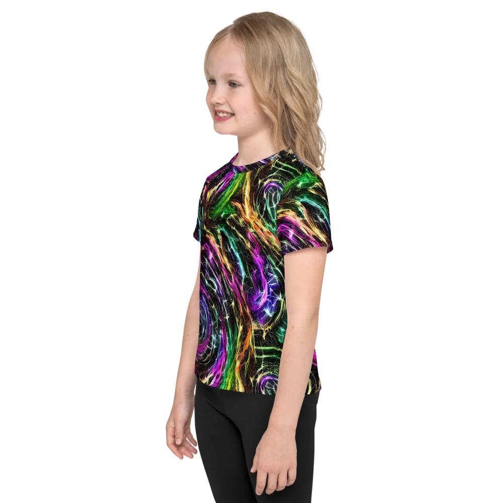 Liquid Riot on Kids Crew Neck T-Shirt — Left
