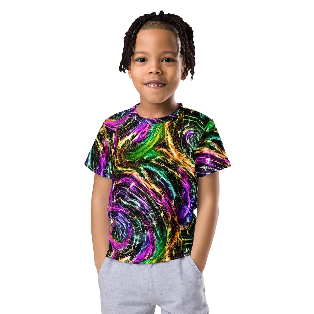 Liquid Riot on Kids Crew Neck T-Shirt — Front
