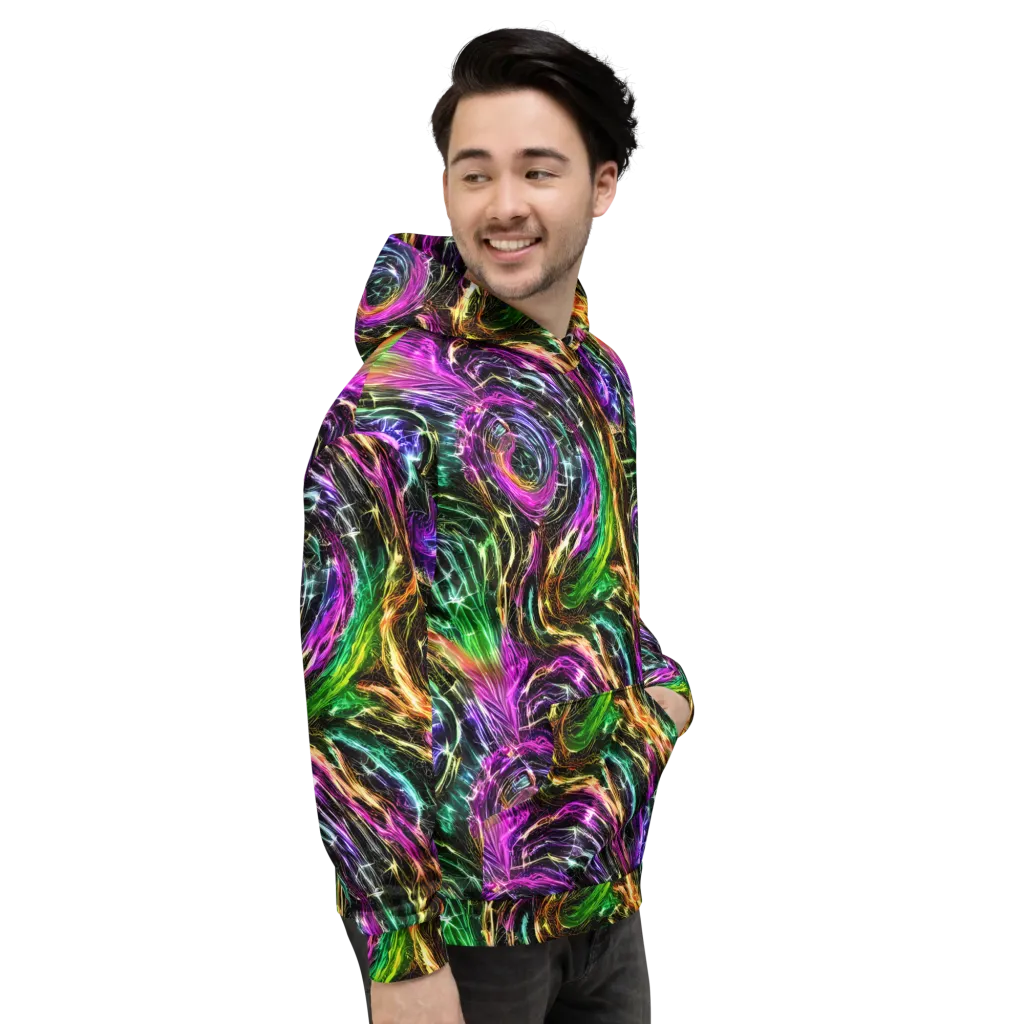 Liquid Riot on Hoodie — Right
