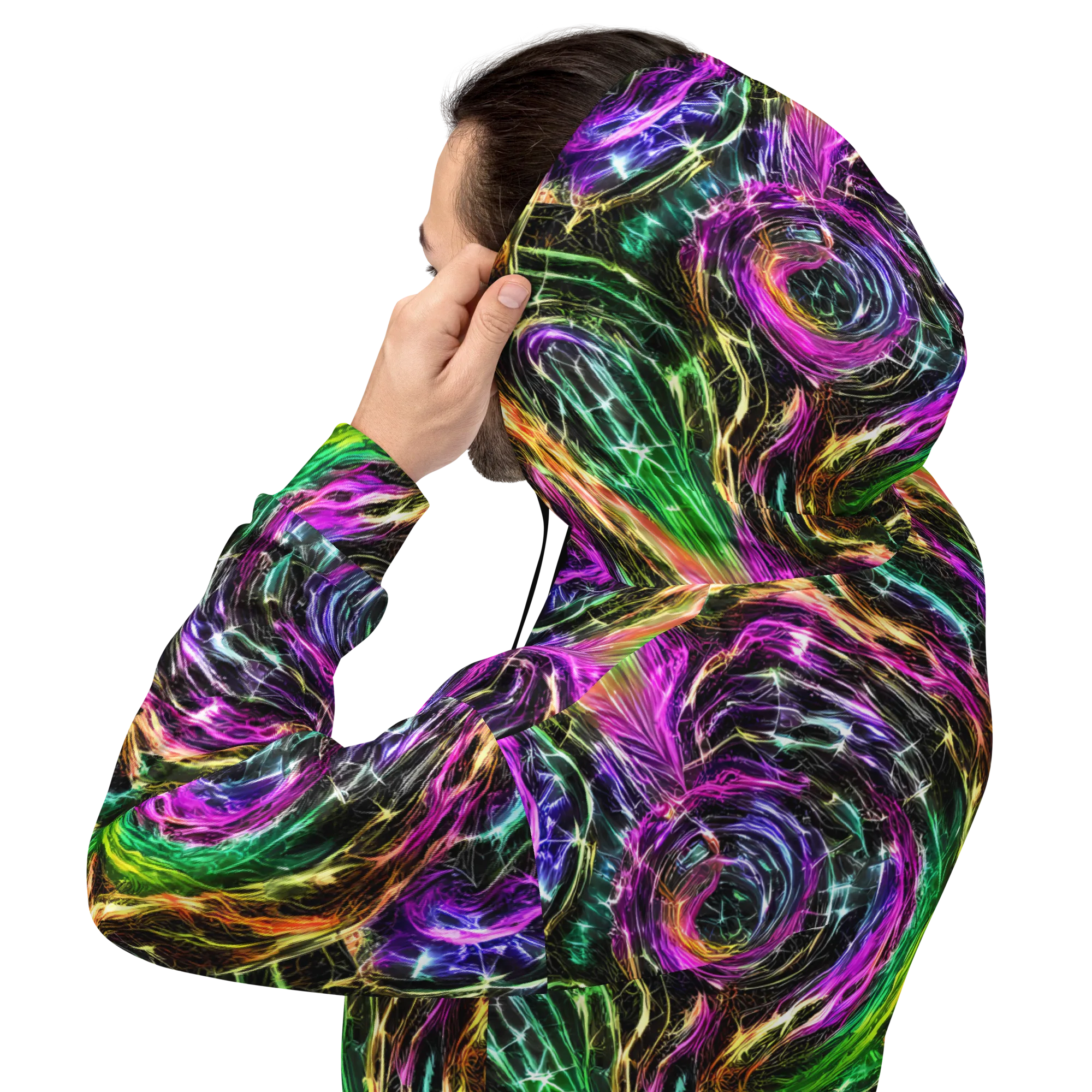 Liquid Riot on Hoodie — Back