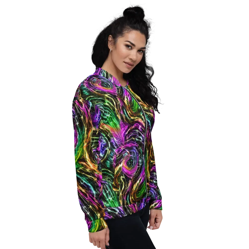Liquid Riot on Bomber Jacket — Right