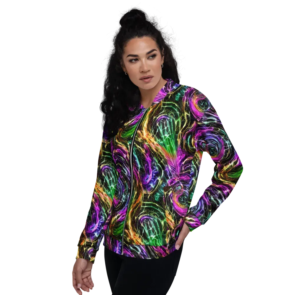Liquid Riot on Bomber Jacket — Left