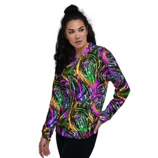 Liquid Riot on a Bomber Jacket