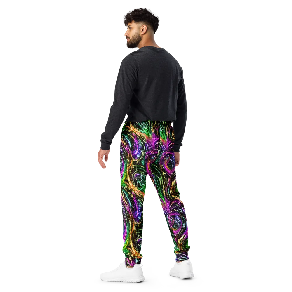 Liquid Riot on Men's Joggers — Back
