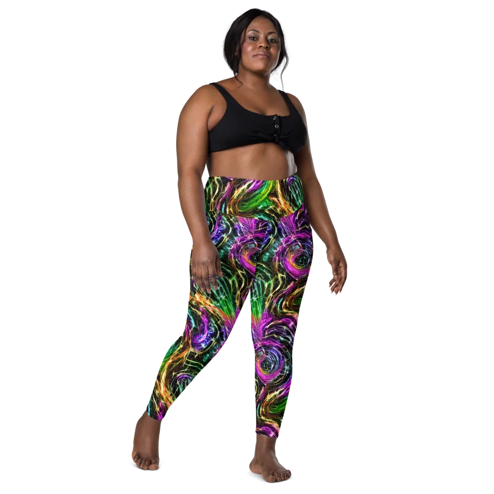 Liquid Riot on Leggings with Pockets — Front
