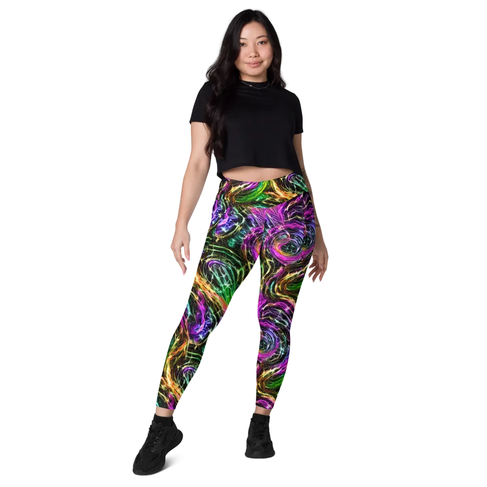 Liquid Riot on Leggings with Pockets — Front