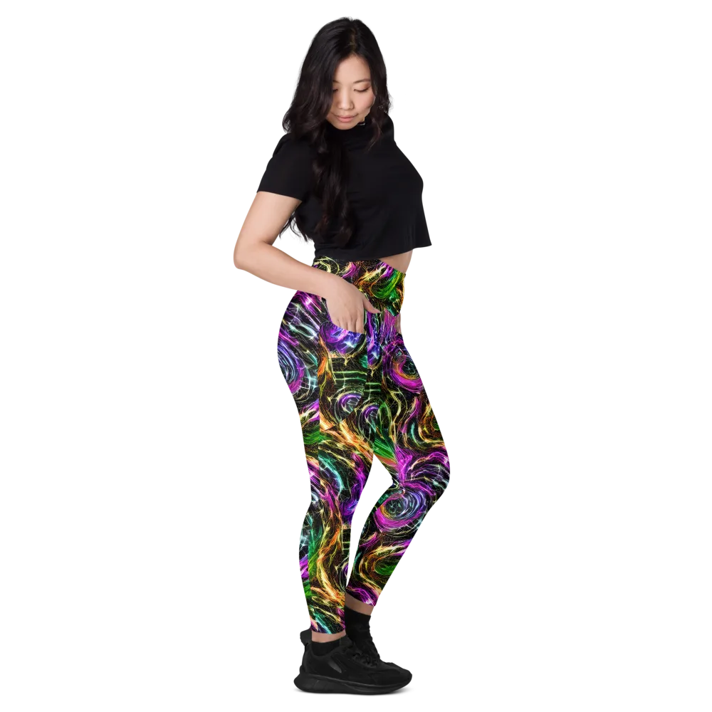 Liquid Riot on Leggings with Pockets — Right