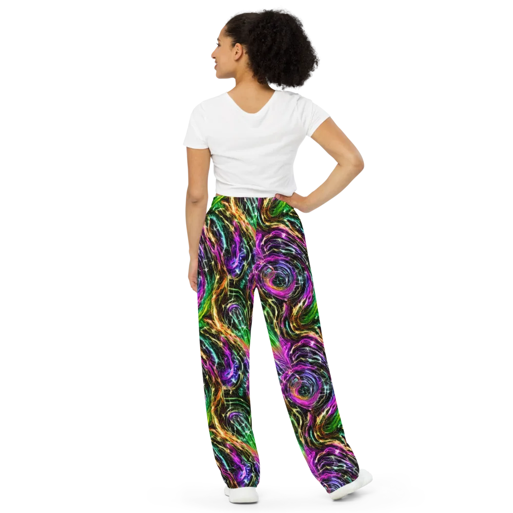 Liquid Riot on Wide-Leg Pants — Back